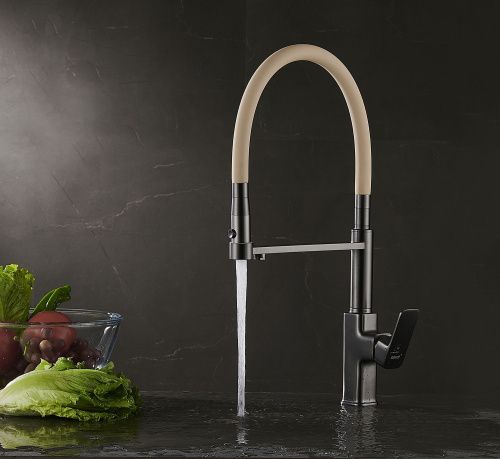 Смеситель для кухни Savol S-L1808Q-12 на столешницу графит - фото 5