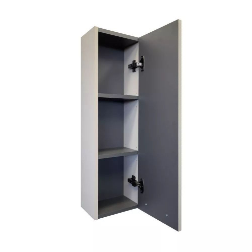 Шкаф-пенал Comforty Касабланка 00-00005896CF 25х18х80 подвесной цвет серый шелк - фото 4