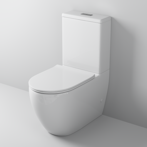 Унитаз напольный с бачком Grossman GR-4446BMS черный матовый с сиденьем микролифт безободковый смыв торнадо - фото 2