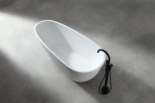 Ванна из искусственного камня Abber Dortmund AM9911 170х75 отдельностоящая овальная с каркасом - фото 3