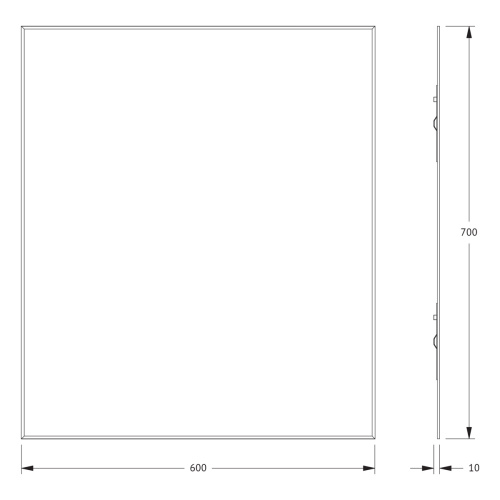 Зеркало в ванную Evoform Standard BY 0214 60х70 цвет хром - фото 2