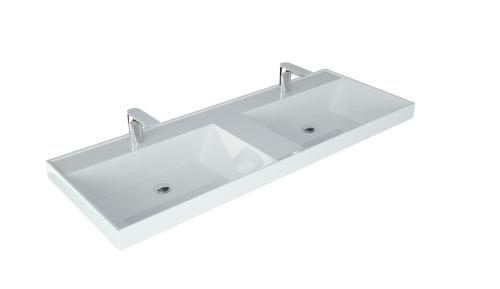 Раковина из литьевого мрамора Uperwood Classic 2911020336 120х45 полувстраиваемая цвет белый - фото 5