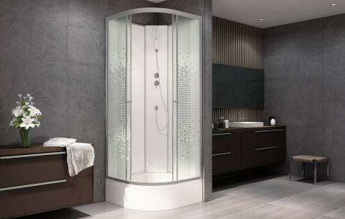 Душевая кабина AvaCan L790N 90х90 четверть круга без крыши ориентация универсальная - фото 2