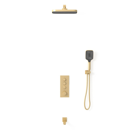 Душевая система Vincea VSFW-433T1BG встраиваемая в стену с термостатом - фото 3