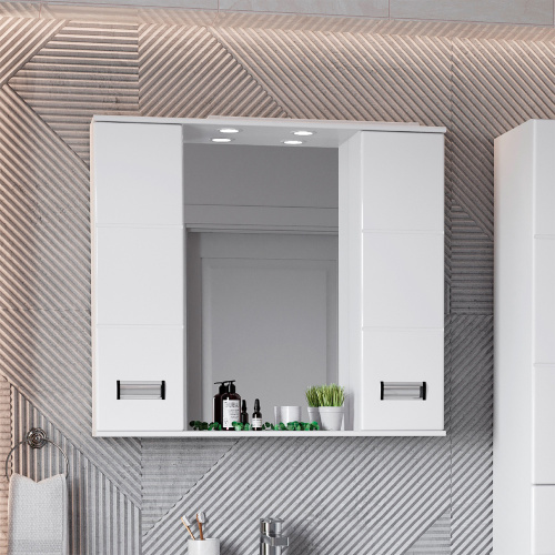 Зеркало-шкаф Onika Балтика 208024 80х16х71 подвесной цвет белый - фото 2