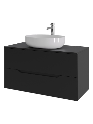 Тумба с раковиной Orange Line Li-100TubMDF+B05-520W 101х46х68 - фото 2