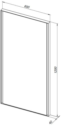 Зеркало в ванную Allen Brau Infinity 1.21020.BL 60х120 цвет черный - фото 5