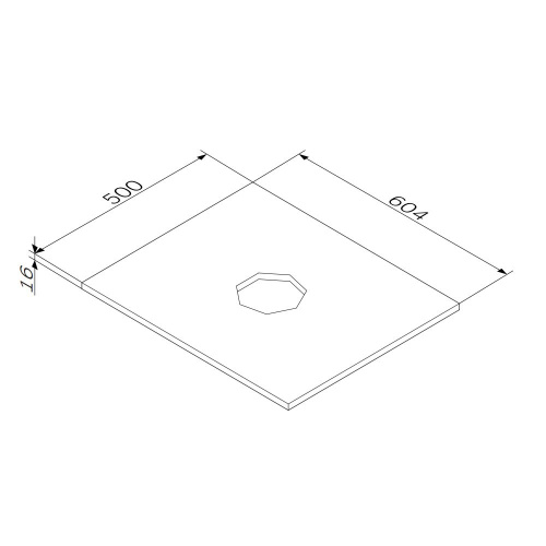 Столешница Am.Pm Func M8FST0600WM 60х50 накладная цвет белый - фото 3
