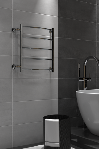 Полотенцесушитель Indigo Arc LASW60-50-б/п-50 59х60 водяной хром - фото 5