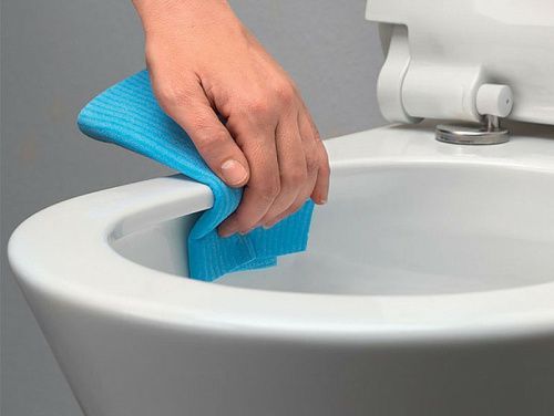 Чаша унитаза подвесная GSI Pura 881611_УЦ/2 цвет белый без сиденья безободковая смыв торнадо (раковина на задней стенке) - фото 5
