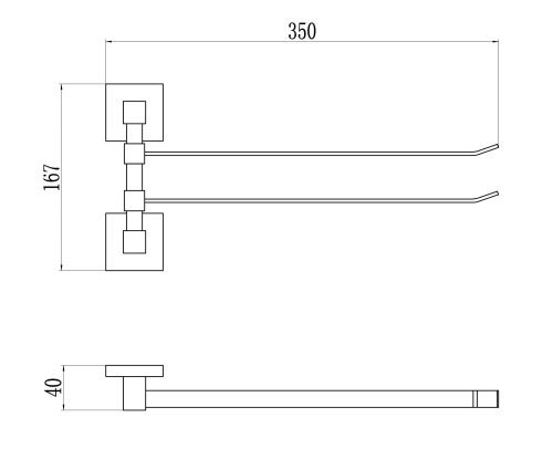 Полотенцедержатель Savol S-06502H - фото 2