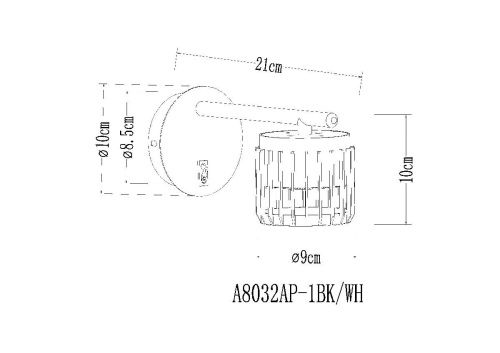 Спот Arte Lamp Atria (Атриа) A8032AP-1BK - фото 2