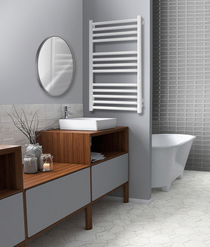 Полотенцесушитель Indigo Attic Romb LСLATCRE100-50WMRt 53х100 электрический белый матовый - фото 2