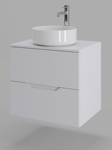 Тумба с раковиной Orange Line Li-60TuwMDF+B09-360W 61х46х68 - фото 2