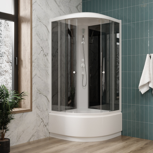 Душевая кабина Parly Classic EC1021 100х100 четверть круга с крышей ориентация универсальная