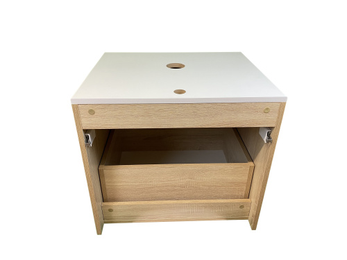 Тумба с раковиной Sintesi STL.W7015_SIN-LVB-APP-409 60х55х50 подвесная цвет бежевый - фото 5