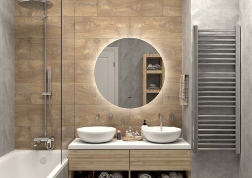 Зеркало в ванную Art&Max SANREMO AM-San-800-DS-F 80х80