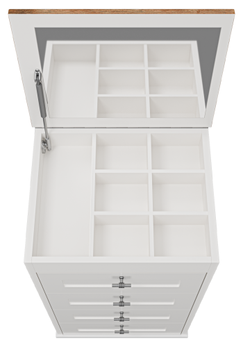 Комод Misty Марта П-Мрт12050-014Я 50х40х88 напольный цвет белый - фото 5