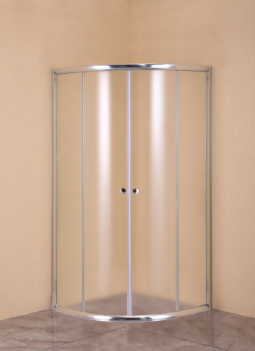 Душевой уголок Agger A01-080MCR/G 78х78 стекло матовое профиль хром глянцевый без поддона - фото 2