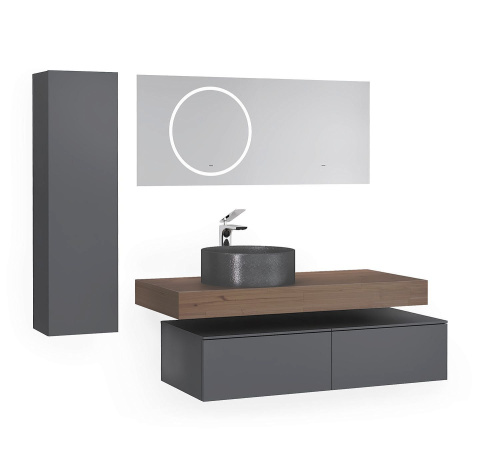 Столешница Jorno MODULARE Mdlr.06.140/T/JR 140х52 подвесная цвет трюфель - фото 2