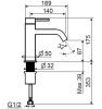 Смеситель Plumberia Selection Ixo XO0053NO на раковину черный