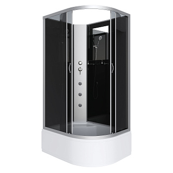 Душевая кабина Niagara Classic 25101434LBKG 120х80 асимметричная без крыши ориентация левая