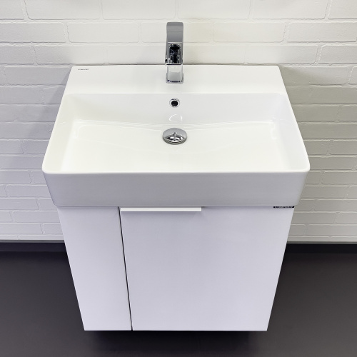 Тумба с раковиной Comforty Асти 00-00019248CF 60х46х70 подвесная цвет белый - фото 5