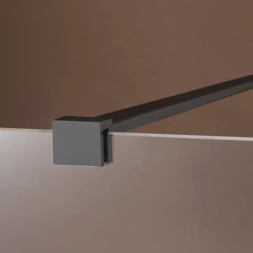 Душевая перегородка Parly T100B 100х190 стекло прозрачное профиль черный - фото 5