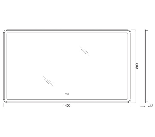 Зеркало в ванную BelBagno SPC-MAR-1400-800-LED-TCH-WARM 140х80 - фото 5