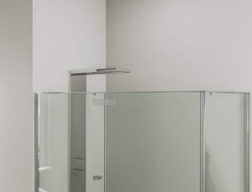 Душевой уголок Allen Brau Fantasy 3.11004-00 140х90 стекло прозрачное профиль хром глянцевый без поддона - фото 3