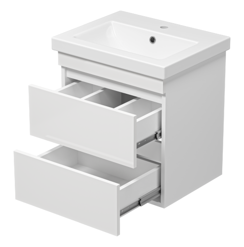 Тумба под раковину Misty Енисей Э-Ени01050-012По2Я 47х39х51 подвесная - фото 4