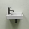 Раковина из сантехнического фарфора Ceramica Nova ELEMENT CN6051RMW 40х20 подвесная цвет белый 1 отверстие под смеситель