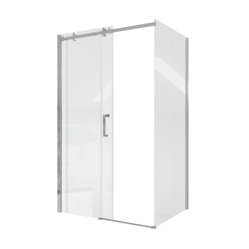 Душевой уголок Cerutti SPA CEZA'S120 120х90 стекло прозрачное профиль хром глянцевый без поддона - фото 3