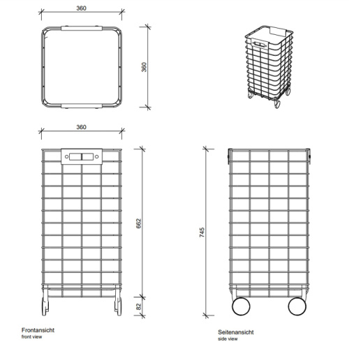 Корзина для белья Decor Walther Universal 613794 - фото 2