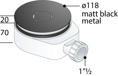 Сифон для душевого поддона OMP Tea 6261.086.6.X - фото 2