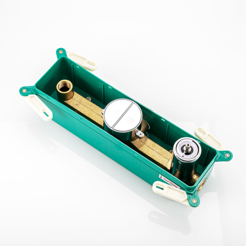 Смеситель для душа Vincea VSCV-422TGM встраиваемый в стену вороненая сталь с термостатом - фото 2