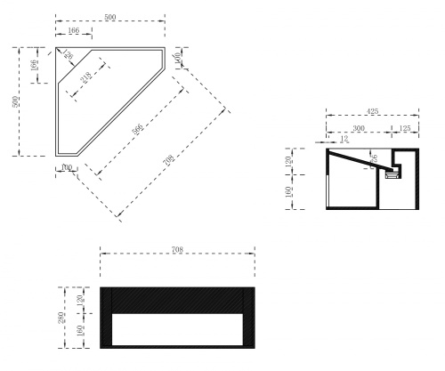 Тумба с раковиной Abber AS2653 50х50х28 подвесная цвет белый матовый - фото 4
