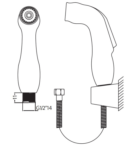 Гигиенический душ Creavit H300 хром - фото 2