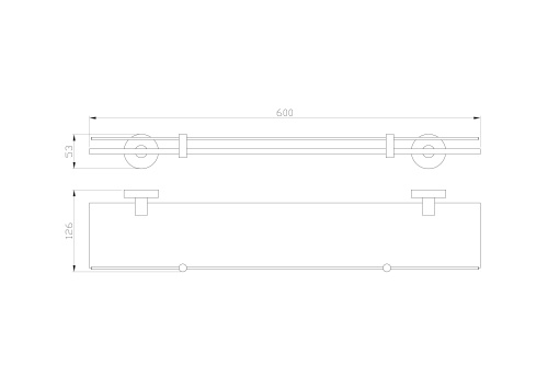 Полка для ванной комнаты Wonzon & Woghand Easy WW-8127 - фото 2