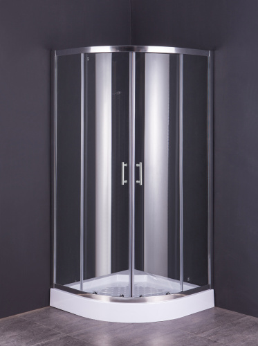 Душевой уголок Taliente TA-09091-1CP 90х90 стекло прозрачное профиль хром глянцевый без поддона - фото 2