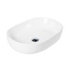 Раковина из сантехнического фаянса BelBagno BB1084 60х40 накладная цвет белый без отверстий под смеситель