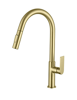 Смеситель для кухни AQG Alpha 05SOA510OC на столешницу золото матовое