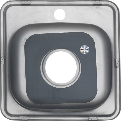 Кухонная мойка Melana 022 ti (*15) 38х38 цвет хром - фото 3