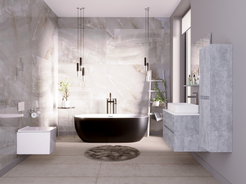 Ванна акриловая Grossman Classic GR-2502MB 160х80 отдельностоящая овальная с ножками - фото 4