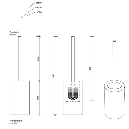 Ершик Decor Walther Porzellan 826052 - фото 2