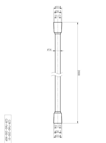Шланг для душа Cezares CZR CZR-FMD-200-01 хром - фото 2