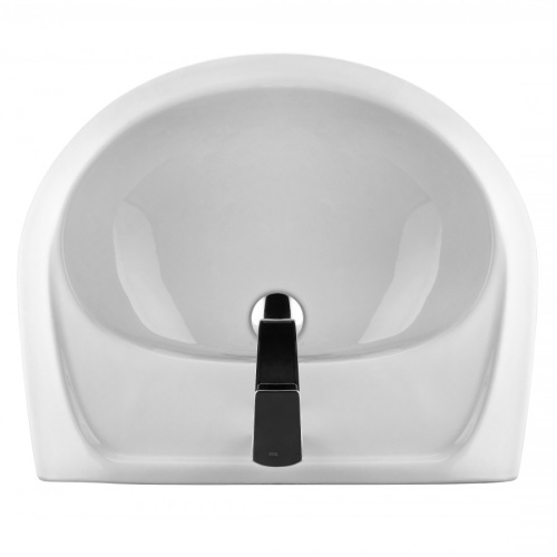 Раковина из сантехнического фарфора Santek Бриз 1WH110466 49х60 подвесная цвет белый 1 отверстие под смеситель - фото 3