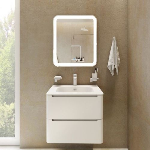 Зеркало с подсветкой IDDIS Edifice ЗЛП107 80х70 цвет белый - фото 3