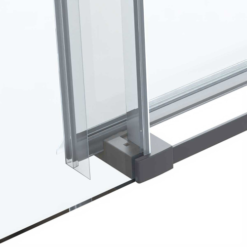 Душевая дверь Vincea Como Soft VDS-1CS130CLGM 130х195 стекло прозрачное профиль вороненая сталь - фото 4