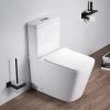 Унитаз напольный с бачком Cerutti SPA CT10314 белый с сиденьем микролифт безободковый каскадный смыв